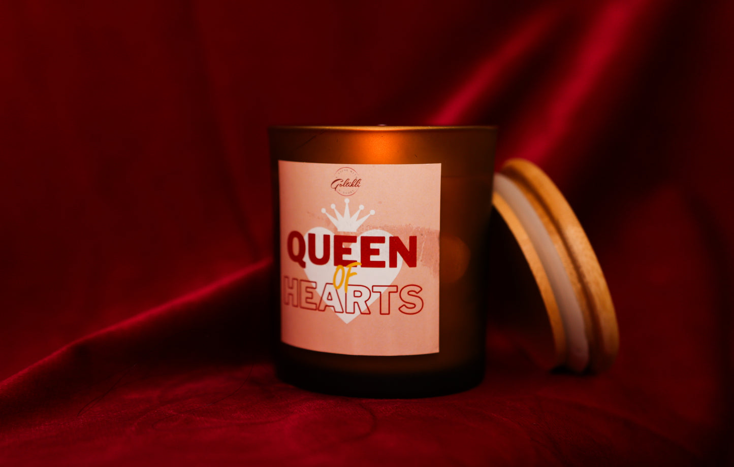 Queen of Hearts - Coconut Mahogany Scented Soy Candle